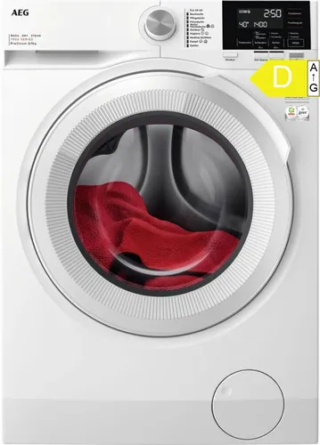 AEG LWR7B60480 Waschtrockner - 8/5 kg - Waschtrockner mit ProSense®-Mengenautomatik für 8 kg Waschen und 5 kg Trocknen. EcoLine, energieeffizient und leise dank Inverter Motor - ideal für Familien!