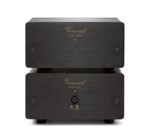 Vincent PHO-300 High-End Phonovorverstärker - Vorverstärker für Plattenspieler mit MM und MC-Systemen, externes Netzteil für brillante Klangqualität und minimierte Störeinflüsse.