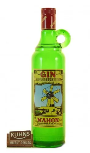 Xoriguer Mahon Gin 38% Vol. 0,7l - Traditioneller Gin aus Menorca, destilliert in klassischen Pot Stills. Einzigartige Geschmacksnoten durch kurze Reifung in amerikanischen Eichenfässern. Ideal für Cocktails oder pur, mit geheimen Botanicals für besonderen Genuss.