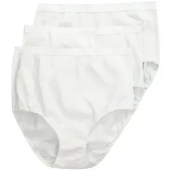 Ulla Popken Slip Maxislips 3er-Pack High Waist (3-St) weiß 50/52