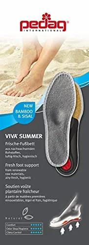 Pedag Viva Summer anatomische Barfußeinlage blau (47)