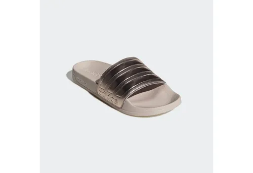 ADILETTE SHOWER Damen Badeschuhe - Silber - Größe 37 - Badeschuhe von adidas, Größe 37, aus hochwertigem Synthetikmaterial für optimalen Komfort und Style beim Duschen oder am Pool.
