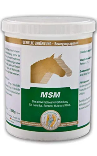 Equipower Vetripharm MSM | 800 g | Einzelfuttermittel für Pferde | Aktive Schwefelverbindung