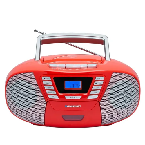 Blaupunkt B 120 RD tragbarer CD Player mit Bluetooth - Multifunktionales Radio mit CD-Player, Kassettenrekorder und Hörbuch-Funktion. Ideal für Kinder und Erwachsene, robust und tragbar, mit großem LCD-Display und exzellentem Sound.