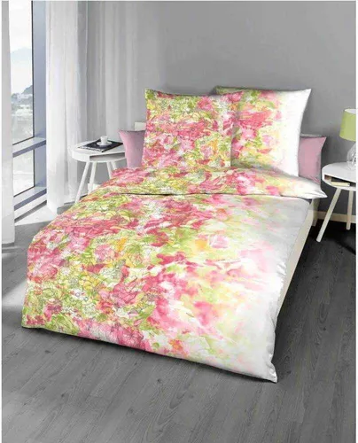 Kaeppel Mako Satin Bettwäsche Blumen Wild Paradise Weiss 155x220 cm - Elegante Mako-Satin Bettwäsche für höchsten Schlafkomfort. Atmungsaktives Material sorgt für ein angenehmes Schlafklima und ist ideal für empfindliche Haut. Pflegeleicht und langlebig – für erholsame Nächte!