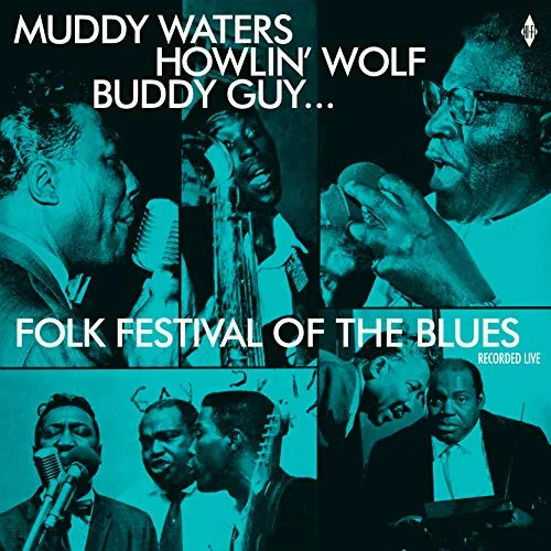 Muddy Waters, Howlin' Wolf & Buddy Guy - Folk Festival of the Blues (Vinyl) - 12" Schallplatte im Blues-Genre, ideal für Sammler und Liebhaber des zeitgenössischen Blues mit legendären Künstlern.