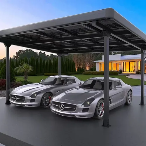 Luxus Solarcarport für 2 Autos – 6,45 kWp Photovoltaik - Hochwertiger Carport aus Aluminium für 2 Autos mit 15 leistungsstarken AESOLAR Solarmodulen. Inkl. Dachverkleidung & Regenrinne für maximale Effizienz und Langlebigkeit.