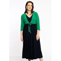 YOEK Cardigan Damen Bolero Große Größen grün 42/44