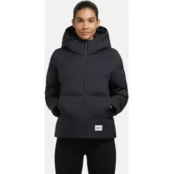 KHUJO Damen Winterjacke "Liev-YM" in Navy, Größe XXL - Funktionsjacken: Modische, wasserabweisende Steppjacke mit großer Kapuze und hohem Kragen für optimalen Kälteschutz, ideal für kalte Tage in der Stadt.