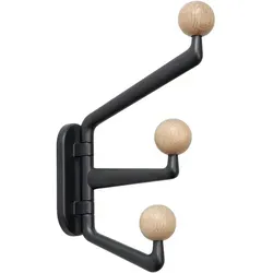 &Tradition Capture SC74 Garderobenhaken, graphit / eiche