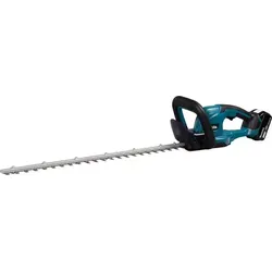 Makita DUH607F001 Akku-Heckenschere - Heckenschere, 18 V, 600 mm Klinge, bürstenloser Motor für maximale Schnittleistung von 15 mm. Mit XPT-Technologie für Staub- und Wasserbeständigkeit, ideal für professionelle Anwendungen.