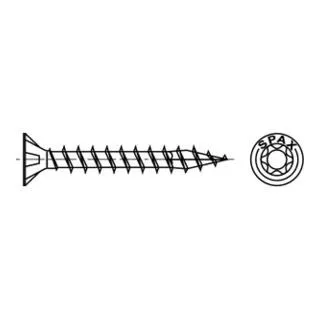Spax Holzschrauben 1191010500205 T-STAR plus Wirox, 5 x 20mm, 1000 Stück - Werkstatteinrichtung mit konischem Senkkopf für bündige Oberflächen und WIROX-Beschichtung für zuverlässigen Korrosionsschutz – ideal für Profis und DIY-Projekte.