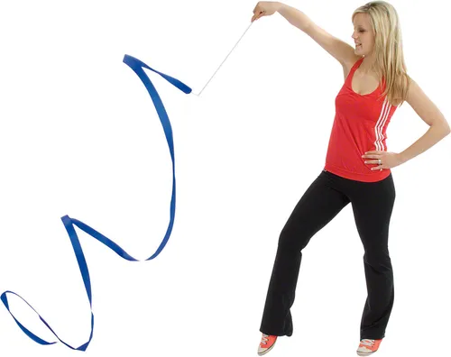 Gymnastikband Tanzband Turnband Rhythmikband Wirbelband Schwungband mit Stab 5 m