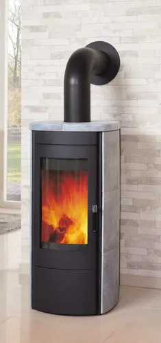 Hark Tiamo EX Kaminofen 6 kW - Dauerbrandofen mit Naturstein, raumluftunabhängig und ideal für effiziente Wärme in Ihrem Zuhause.