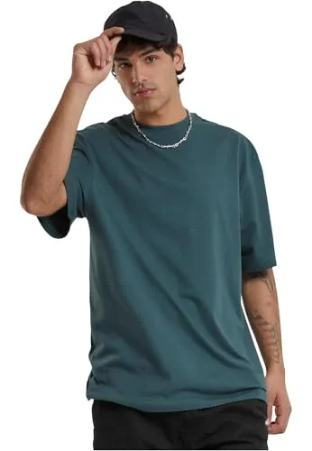 Urban Classics Herren Tall Tee – Oversize T Shirt mit extra langem Schnitt und lockerer Passform für Streetwear Looks Freizeit Outfits und Alltag