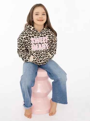 Zwillingsherz Hoodie "Sweet Heart Leo" Mini-Me Leo,mit kontrastierendem Schriftzug