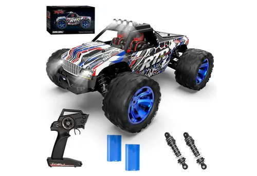 Esun RC-Auto Ferngesteuertes Monstertruck 1:14, 35+KM/H - Robuster 1:14 RC Monstertruck in Blau, mit 2.4GHz Technologie für spannende Offroad-Abenteuer. Inklusive 2 Akkus für bis zu 30 Minuten Fahrvergnügen und Reichweite von 80 m.