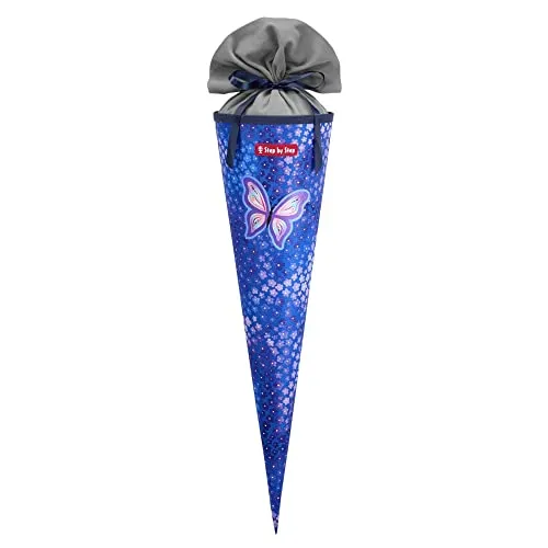 Step by Step Schultüte Butterfly Maja - 70 cm hoch, aus recycelten PET-Flaschen, umweltfreundlich und perfekt passend zum Schulranzen