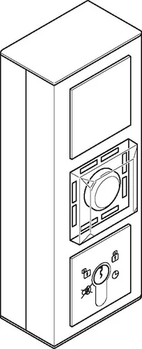 Assa Abloy effeff aP-Fluchttürsteuerterminal 1385-11A7--0400 - Rettungswegetechnik, zuverlässiges Fluchttürsteuerterminal für Unterputzmontage mit externen Anschlussmöglichkeiten und vielseitigen Steuerfunktionen.