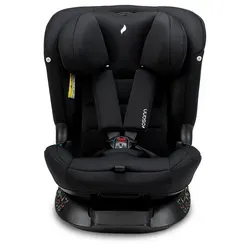 Osann Taos360 Midi Black - Mitwachsender Kindersitz - Kindersitz mit Top-Tether für müheloses Drehen und einfaches Ein- und Aussteigen. Ideal für Kinder von der Babyschale bis 105 cm, mit 11-fach höhenverstellbarer Kopfstütze.