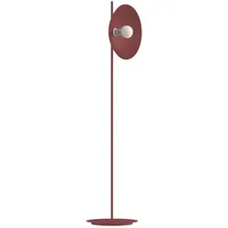 Lumicom Stehleuchte Cassini, Rot, Oval, 40x160x40 cm - Moderne Stehleuchte für den Innenbereich, mit ovaler Form und hochwertigem Metall. Austauschbare Bauteile sorgen für Nachhaltigkeit. Ideal für stilvolle Wohnräume.