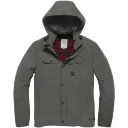 Vintage Industries Gareth Jacke, grau, Größe S für Frauen - Funktionsjacke, wasserdicht und atmungsaktiv, ideal für aktive Frauen, die Wert auf Komfort und Stil legen.