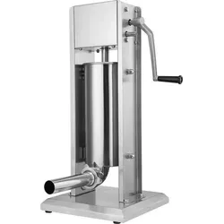 Zelsius Profi Wurstfüllmaschine 5L Edelstahl mit Handkurbel - Die Zelsius Profi Wurstfüllmaschine aus hochwertigem Edelstahl bietet 5 Liter Füllvolumen, benutzerfreundliche Handkurbel und vier Füllrohre. Ideal für Fleisch, vegetarische und vegane Würste – ganz ohne Strom!