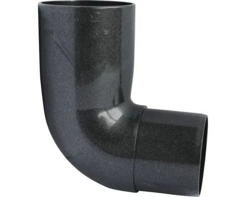 Marley Fallrohrbogen Kunststoff rund 87° anthrazit-metallic NW 75 mm