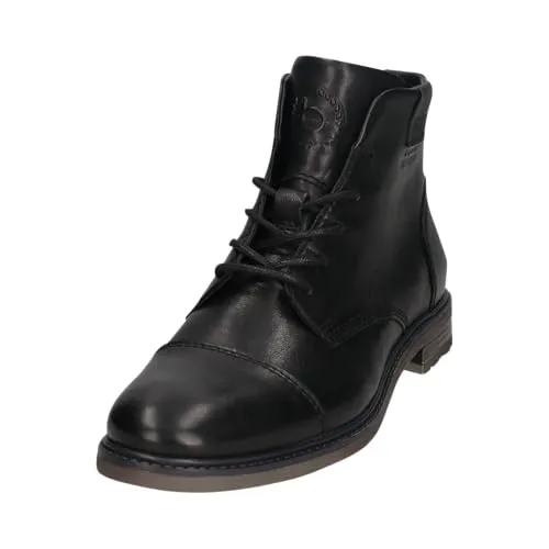 Bugatti Marcello Eco Herrenschuhe Schnürstiefel Schwarz - Wanderschuhe mit rutschhemmender Laufsohle und hohem Tragekomfort. Ideal für kalte Wintertage, perfekt für Büro und Freizeit.