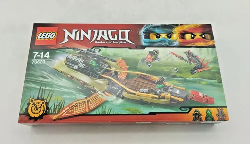 LEGO® NINJAGO Schatten des Ninja-Flugseglers 70623 - Kämpfe gegen die Vermillion und erobere die Pause-Zeitklinge! Der vielseitige Flugsegler verwandelt sich von Boot zu Flieger und bietet spannende Action mit Minifiguren und Zubehör. Ideal für kreative Abenteuer ab 7 Jahren.