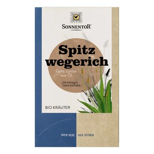 Spitzwegerich Kräutertee - 18 Doppelkammerbeutel 21,6g | SONNENTOR