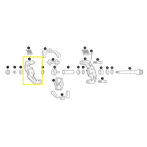 Crankbrothers Pedal Body Pedalkörper Mallet Level 11, außen, rechts - Hochwertiger Pedalkörper für Crankbrothers Mallet Level 11, bietet optimale Verbindung und Stabilität beim Radfahren. Ideal für anspruchsvolle Trails und einen sicheren Halt.