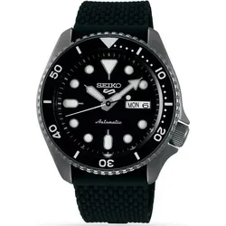 Seiko 5 Sports SRPD65K2 - Herrenarmbanduhr - Sportliche Armbanduhr mit 100 m Wasserdichtigkeit, mechanischem Uhrwerk und 2 Jahren Herstellergarantie. Ideal für aktive Männer, die Stil und Funktionalität schätzen.