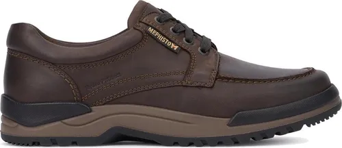 Mephisto Herren Charles Derby in Dunkelbraun, Grizzly 151 - Herren-Schnürhalbschuhe aus hochwertigem Nubukleder, mit komfortabler Lederinnenausstattung und rutschfester Gummisohle für besten Halt.