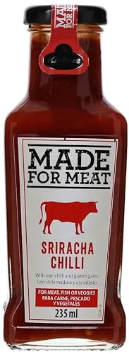 Kühne Made for Meat Sriracha HotChili, 235 ml - Chilisauce mit mexikanischen Jalapeños und Ancho Chilis, ideal für Grillfleisch und sorgt für die perfekte Schärfe.