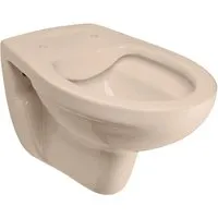 Calmwaters Tiefspül-WC, wandhängend, Beige-Bahamabeige - Wandhängendes Tiefspül-WC in Bahamabeige, spülrandlos für einfache Reinigung und keimfreie Nutzung, ideal für moderne Bäder.
