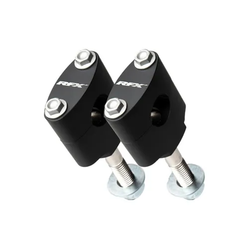 RFX Race Lenkerhalter Kit 28.6mm (Schwarz) - Motorradzubehör für Honda und Kawasaki, bietet optimale Stabilität und Anpassungsfähigkeit für dein Bike.