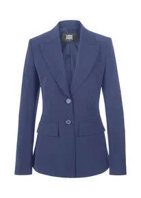 Riani Damen Blazer 38 - Eleganter Business-Look - Eleganter Blazer von Riani in regulärer Passform, aus hochelastischem Hightech-Gewebe. Ideal für den stilvollen Auftritt im Büro, dezent tailliert mit Reverskragen und gepolsterten Schultern.