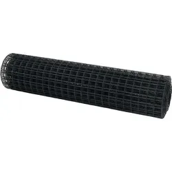 vidaXL Eurozaun Grau 1.2 x 25 m - PVC-beschichtetes Eisen - Gartenzäune, wetterbeständig und pflegeleicht, ideal für stilvolle Abgrenzungen in Gärten und Terrassen.