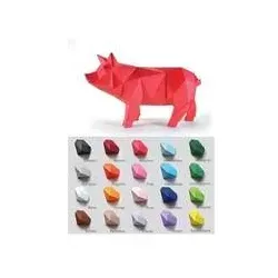 SCHWEIN_FLIEDER - Kreatives Bastelset für beeindruckende Papierskulpturen - Gestalte ein freches Schwein aus hochwertigem Fotokarton! Mit klaren Anleitungen und markierten Bauteilen gelingt dir in kurzer Zeit eine beeindruckende 3D-Figur für kreative Bastelstunden.