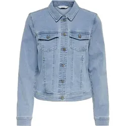 ONLWONDER DNM Jacket NOOS - Funktionsjacke aus Denim, ideal für den Übergang zwischen den Jahreszeiten mit praktischen Brusttaschen und einem modernen Spread Collar.