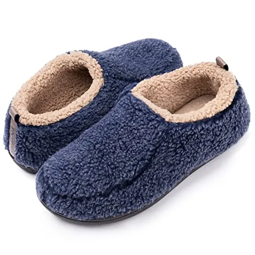 RockDove Herren Nomad Hausschuh mit Rückstellschaum, 44/45 EU, Marineblau