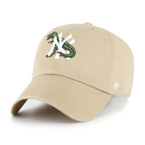 Brand Strapback Kinder Cap Dinosaur New York Yankees beige 47 - Coole Kinder Cap im Sportstil, ideal für Freizeitaktivitäten. Aus 100% Baumwolle, passt perfekt für Kids (52-56cm) und sorgt für einen lässigen Look.