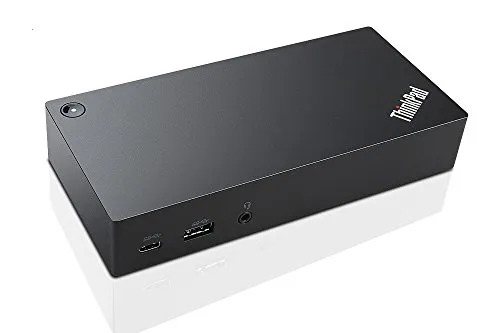 Lenovo ThinkPad USB-C Dockingstation - Weiteres Notebook-Zubehör mit 6 USB-Anschlüssen, 4K Auflösung und Aufladefunktion für effizientes Arbeiten im Büro oder Home Office.
