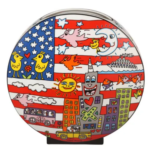 Goebel James Rizzi Vase Living in the USA Neuheit 2022 Höhe 30 cm 3091