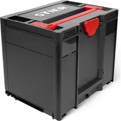 STIER Systainer³ IV Black Edition - Systainer für Handwerk und Industrie, mit innovativem Design für sicheres Stapeln und einfachen Zugang. Ideal für den Transport von Werkzeugen und Materialien – robust, nachhaltig und ergonomisch.