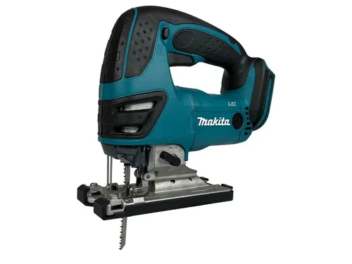 Makita DJV180Z Akku Stichsäge mit 5 Klingen - Sägen: Leistungsstarke 18V Akku Stichsäge mit 5 Klingen, ideal für präzise Schnitte in Holz, Kunststoff und Metall. Hohe Leerlaufdrehzahl von 0-2600 U/min für effizientes Arbeiten.