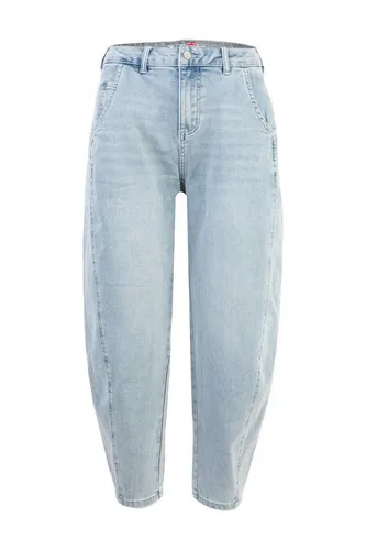 Buena Vista Ballon Jeans in Hellblau, Größe S - Modische Damen Jeans mit Ballon Fit für hohen Tragekomfort. Der Baumwoll-Viskose-Mix sorgt für ein angenehmes Gefühl, während der Used-Look lässige Akzente setzt. Praktische Eingrifftaschen machen die Jeans perfekt für den Alltag.