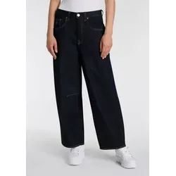 Loose-fit-Jeans HERRLICHER "Barrow Denim Comfort" für Damen, Gr. 26, blau (raw) - Damen Loose-fit-Jeans von Herrlicher im Barrel Look. Mit hoher Leibhöhe und weitem Bein für optimalen Komfort. Ideal für entspannte Tage in der Natur oder beim Stadtbummel.
