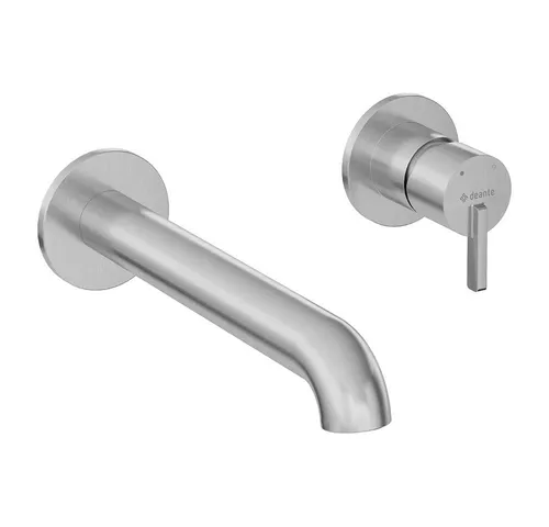 Lomadox SILIA-30 Unterputz-Waschbeckenarmatur – Edelstahl gebürstet, 2-teilig - Moderne Unterputz-Waschbeckenarmatur aus hochwertigem Edelstahl, mit praktischem Einhebel-Mischer und reduziertem Wasserverbrauch. Ideal für stilvolle Badezimmer.